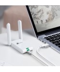 TP-Link TL-WN822N Adaptador USB Inalámbrico N a 300Mbps, Alta Ganancia, sobremesa,  2 x antenas fijas,