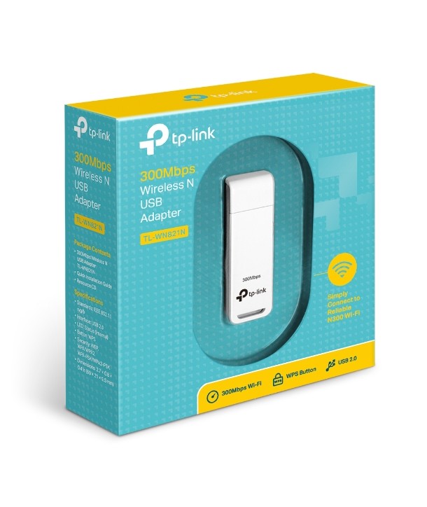 TP-Link TL-WN821N Adaptador USB Inalámbrico N a 300Mbps