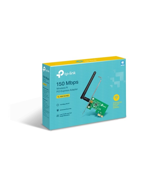 TP-Link TL-WN781ND Adaptador PCI Express N a 150Mbps, 1 antena desmontable