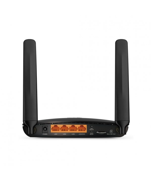 TP-Link TL-MR6400 Router 4G LTE inalámbrico N 300Mbps, módem 4G interno, 3 x LAN 10/100Mbps, 2 antenas WiFI internas 2 LTE desmo