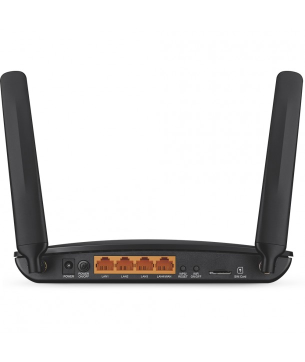 TP-Link Archer MR200 Router inalámbrico AC750, Banda Dual, módem 4G interno, 3 x LAN 10/100Mbps, 3 antenas WiFI internas 2 LTE d