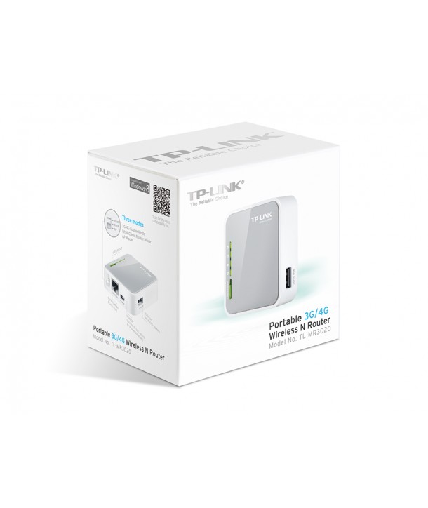 TP-Link TL-MR3020 - Router Portátil Inalámbrico N a 150Mbps para 3G/4g