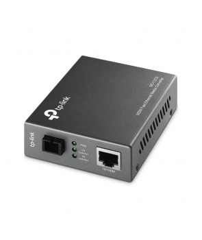 TP-Link MC112CS Convertidor RJ45 10/100Mbps a fibra monomodo SC, Full-duplex, Tx:1310nm, Rx:1550nm, hasta 20km