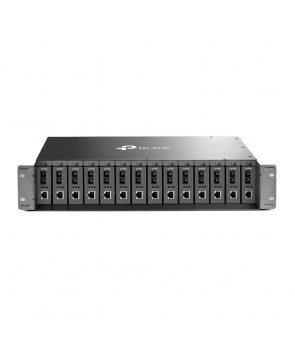 TP-Link TL-MC1400 Chasis para convertidores de medio no gestionable de 14 ranuras, para montaje en rack de 19 pulgadas