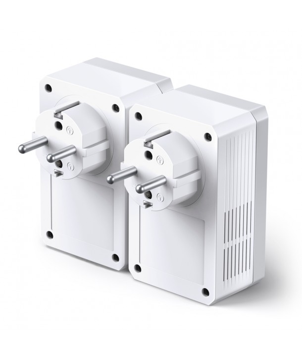 TP-Link TL-PA4010P KIT - Kit de inicio con adaptadores Powerline AV600 con enchufe incorporado