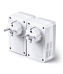 TP-Link TL-PA4010P KIT - Kit de inicio con adaptadores Powerline AV600 con enchufe incorporado