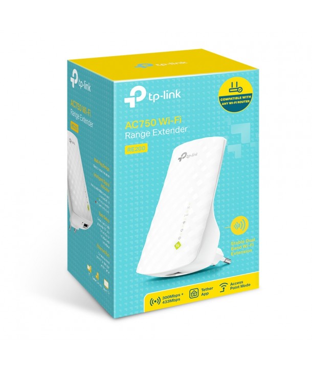 TP-Link RE200 - Extensor de rango Wi-Fi AC750