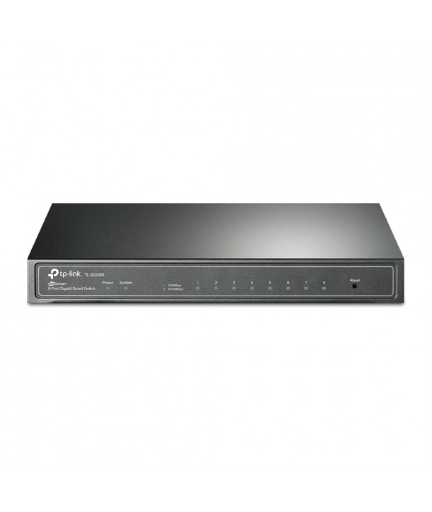 TP-Link TL-SG2008 Switch Smart, 8 puertos Gb, 8 x RJ45 10/100/1000Mbps