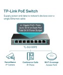TP-Link TL-SG108PE Switch Easy Smart sobremesa, 8 x Gb, incluidos 4 x PoE, alimentación PoE