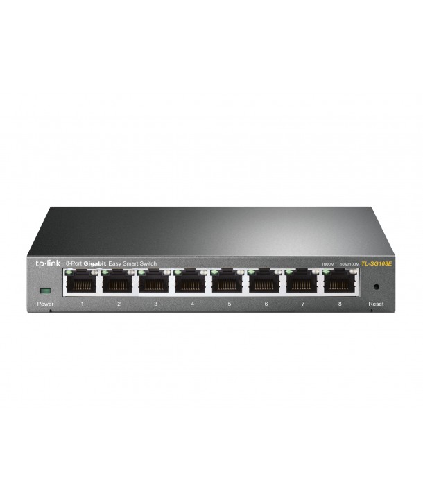 TP-Link TL-SG108E Switch Easy Smart de 8 x Gb, 8 x RJ45 10/100/1000Mbps
