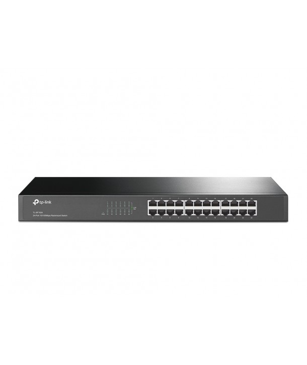 TP-Link TL-SF1024 Switch, 24 x 10/100M RJ45, carcasa 1U para rack de 19 pulgadas