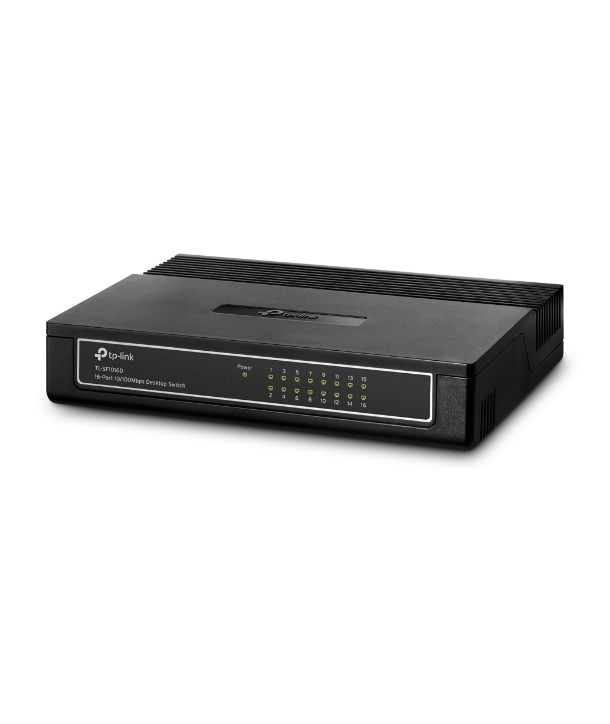TP-Link TL-SF1016D Switch, 16 x 10/100M RJ45, Sobremesa, carcasa de plástico