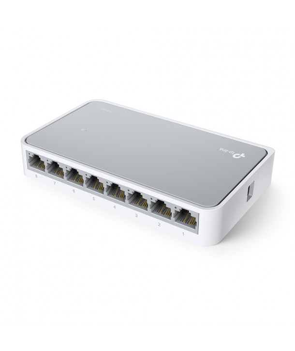 TP-Link TL-SF1008D Switch, 8 x 10/100M RJ45, Sobremesa mini carcasa de plástico