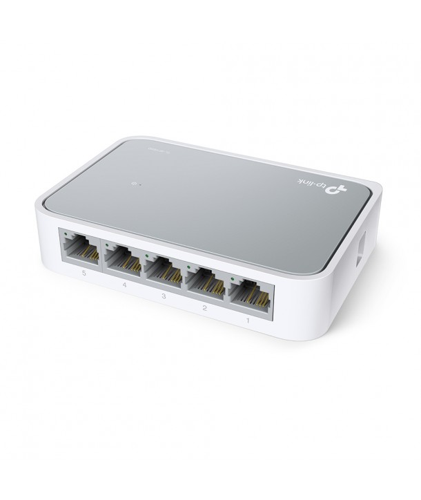 TP-Link TL-SF1005D Switch, 5 x 10/100M RJ45,  de Sobremesa mini, carcasa de plástico