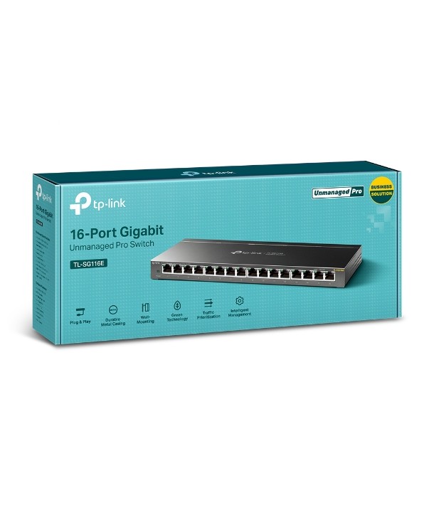 TP-Link TL-SG116E - Switch de 16 Puertos Gigabit No Gestionable Pro