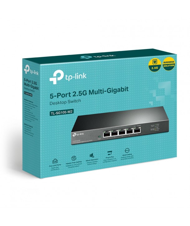 Switch de escritorio de 5 puertos 2.5G