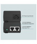 Inyector PoE+, 2 puertos Gigabit