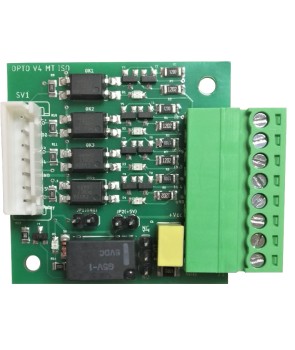 Ciser System Tarjeta 4 optos 4 entradas y 1 salida relé