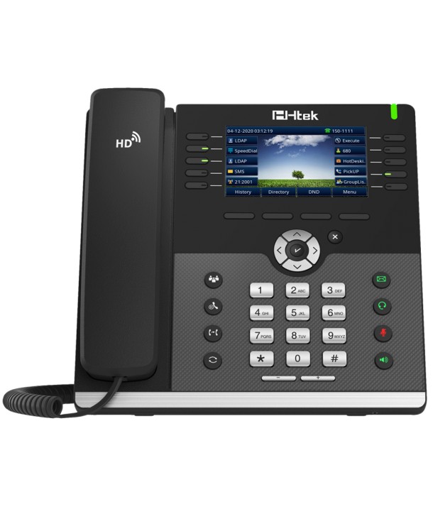 HTEK UC926U - Teléfono IP Poe, 16 cuentas SIP