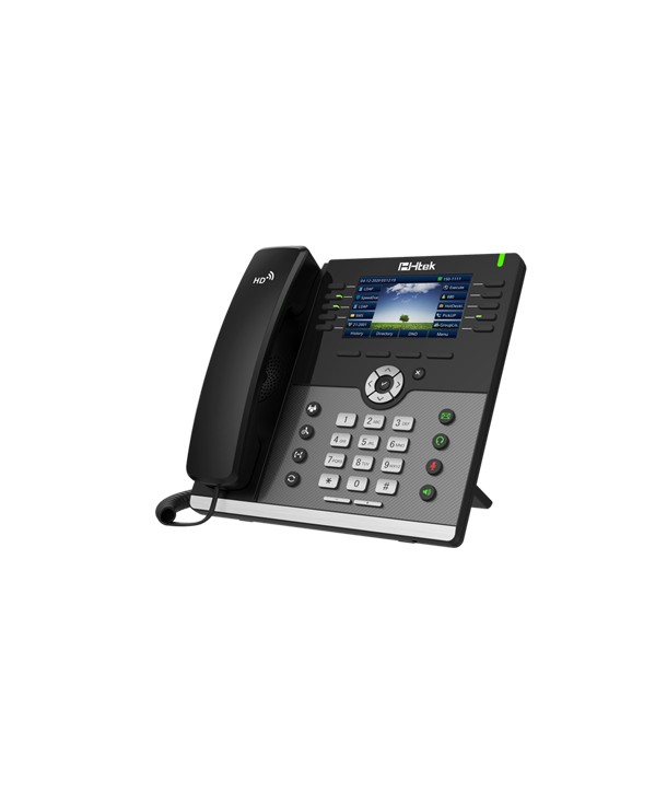 HTEK UC926U - Teléfono IP Poe, 16 cuentas SIP