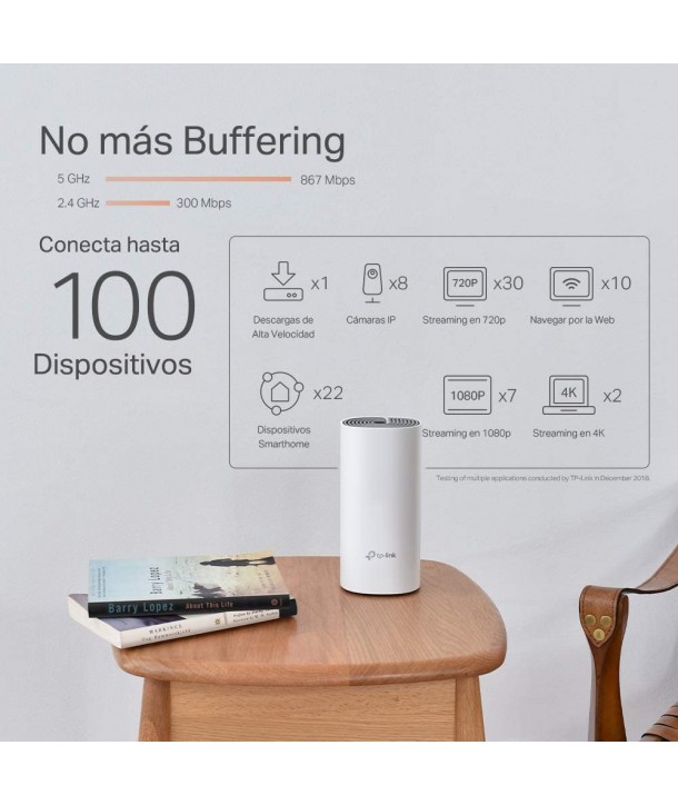 TP-LINK Deco P9 (3-pack) - Sistema Wi-Fi de malla híbrida para todo el hogar Deco P9AC1200 + AV1000