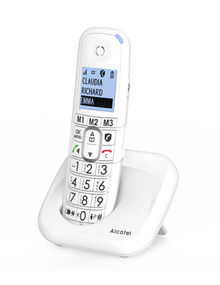 Alcatel ATL1423259 - Teléfono inalámbrico XL785 blanco con bloqueo de llamadas