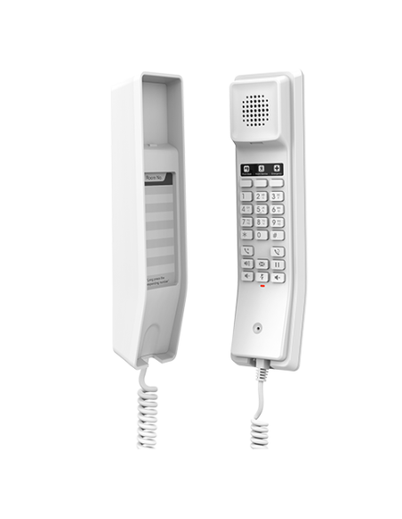 Grandstream GHP610W - Teléfono IP Hotel, con 2 cuentas SIP, WiFi dual, blanco