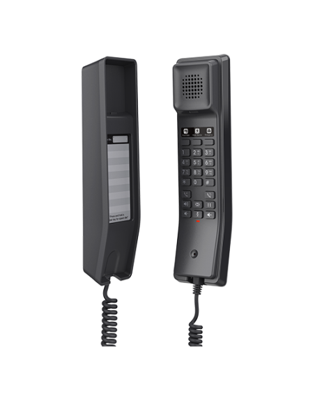 Grandstream GHP611 - Teléfono IP Hotel con 2 cuentas SIP, 1x100Mb, PoE, negro