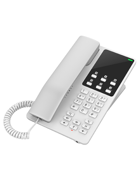 Grandstream GHP620W - Teléfono IP Hotel, con 2 cuentas SIP, WiFi dual, blanco