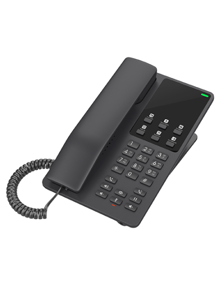 Grandstream GHP621W - Teléfono IP Hotel, con 2 cuentas SIP, WiFi dual, negro