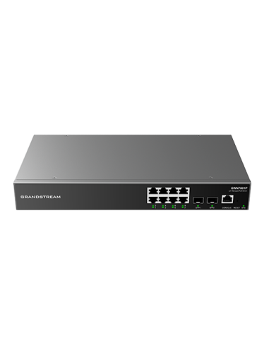Grandstream GWN7801P - Switch Capa 2+, 8xGb, 2xSFP, 8xPoE