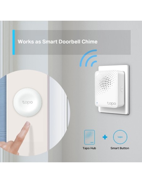 TP-Link Tapo H100 - Hub Inteligente con alarma para hogar conectado