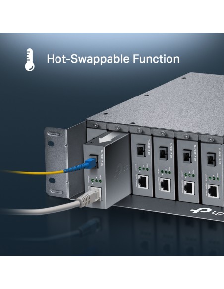 TP-Link FC1420 - Chasis de montaje en bastidor de 14 ranuras para convertidores de medios