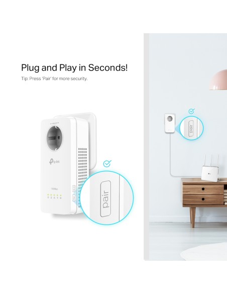 PLC Wi-Fi AC Gigabit AV1300 con enchufe