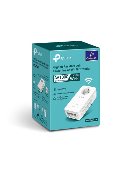 PLC Wi-Fi AC Gigabit AV1300 con enchufe