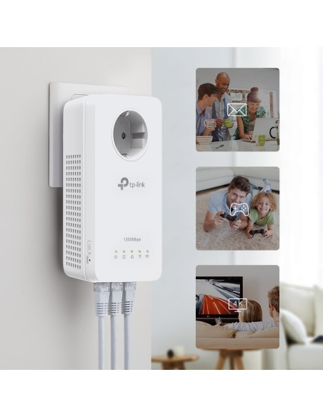 KIT PLC Wi-Fi AC Gigabit AV1300 con enchufe