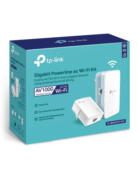 TP-Link WPA7517 KIT - Kit PLC Wi-Fi AV1000 Gigabit Powerline AC