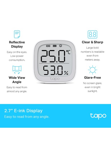 TP-Link Tapo T315 - Monitor inteligente de temperatura y humedad