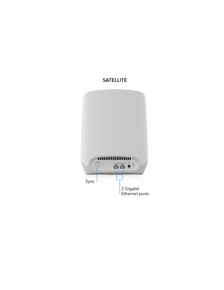 Netgear RBK763S-100EUS - Orbi™ Sistema MESH WiFi 6 triband. router + 2 satélites