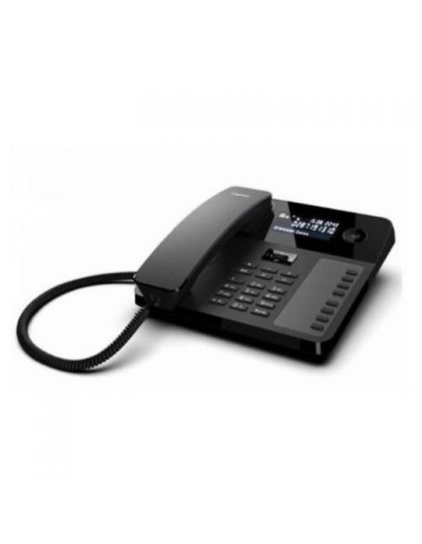 Gigaset S30350-H224-R101 - DESK 600 negro - Teléfono de sobremesa con pantalla LCD de tres líneas
