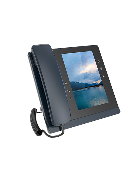 Htek UCV20 - Videoteléfono 7" con 16 cuentas SIP, WiFi, 2xGb, PoE, Bluetooth