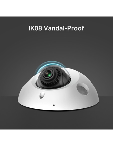 Cámara tipo Mini Domo de 3MP, 2,8mm PoE