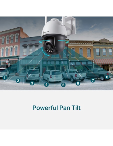 TP-Link VIGI C540-W(4mm) - Cámara WiFi color 4MP, 4mm, 12v, mov. Horiz./vert.