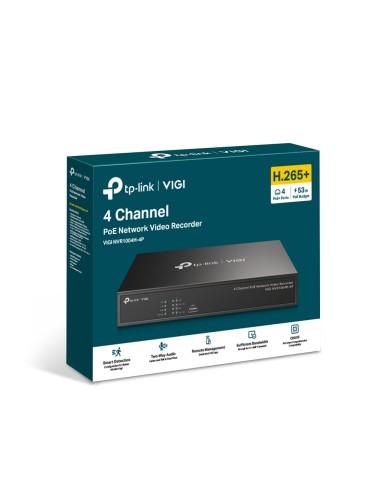TP-Link VIGI NVR1004H-4P - Grabador...