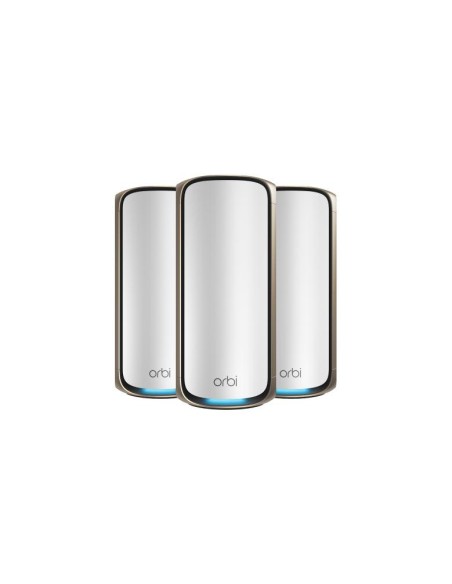 Netgear RBE973S-100EUS - Sistema de malla WiFi 7 de cuatro bandas Orbi serie 970, 27 Gbps, paquete de 3
