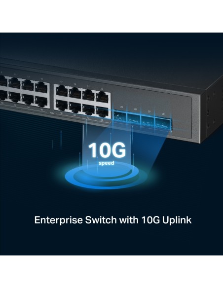 TP-Link SG3428XPP-M2 - Switch Gestionable 24x2,5Gb L2+, 16xPoE+ y 8xPoE++, 4x10GE SFP+