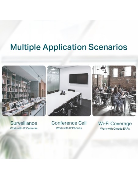 TP-Link SG116P - Switch sobremesa 16xGb, 16xPoE+