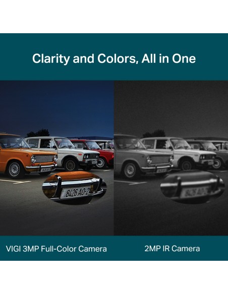 TP-Link VIGI C330I(6mm) - Cámara IP tipo bullet IR color exteriores 3MP, 6mm