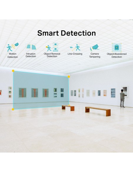 TP-Link VIGI C230I(2.8mm) - Cámara IP tipo dome IR color 3MP, 2,8mm