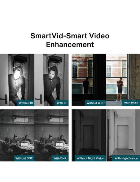 TP-Link VIGI C430I(2.8mm) - Cámara IP tipo turret IR color 3MP, 2,8mm